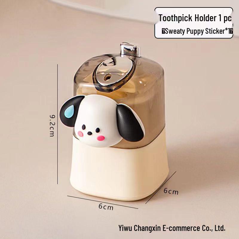 Automatic Cartoon Sausage Toothpick Holder - Pop-up Design, Creamy Luxury Style for Home & Restaurant