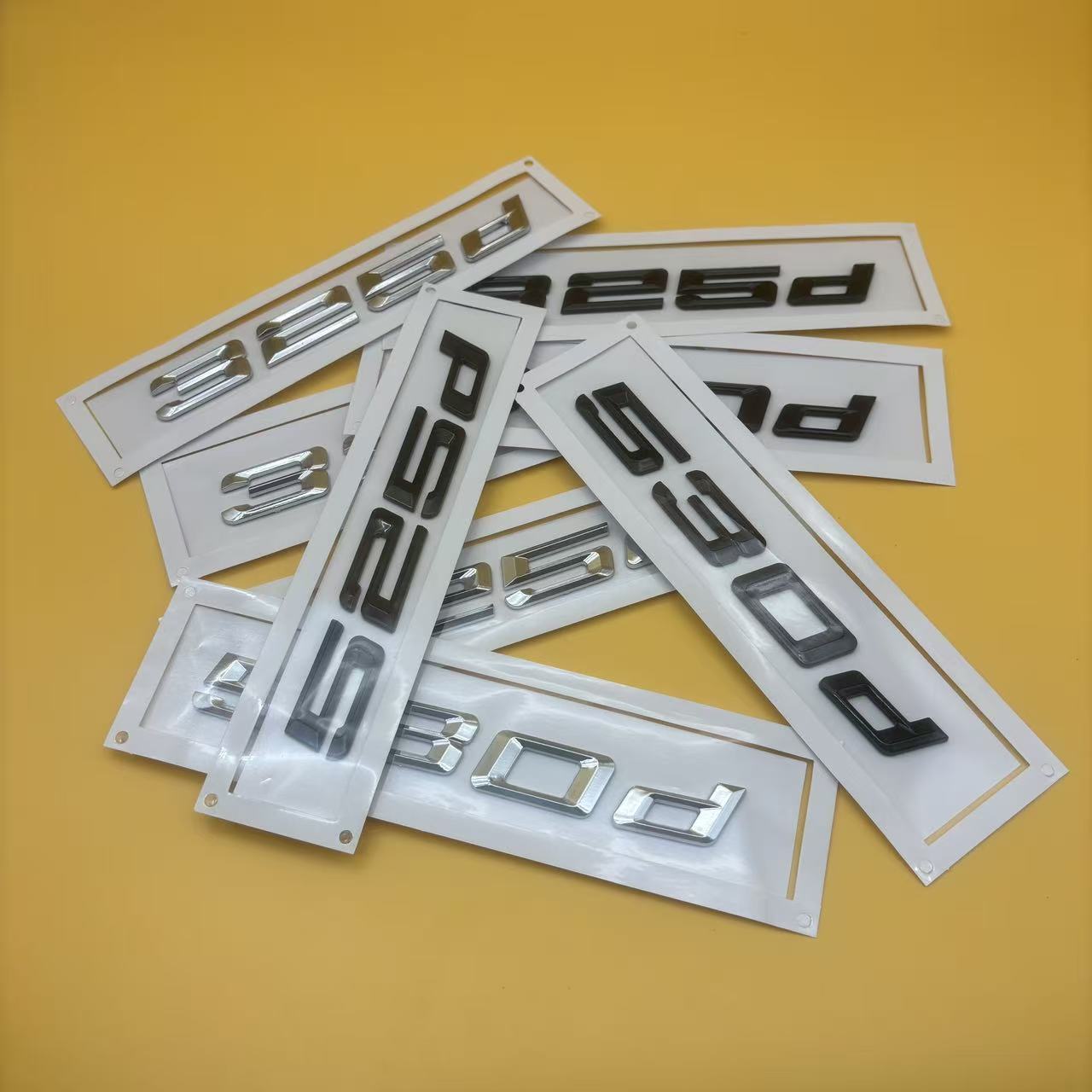 

3D 325d 330d 525d 530d Emblem, Car Rear Trunk Emblem Badge For 3series 5series Accessories 450d серебряный