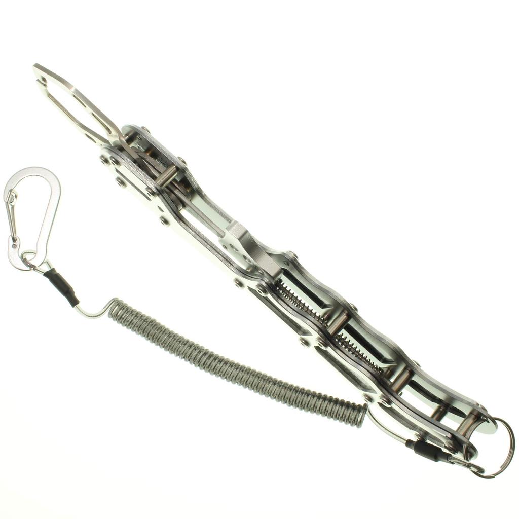 1091 Fish Carbon Fiber Fish Grip (Iregui) Grip, Pistol-Shaped (Silver)