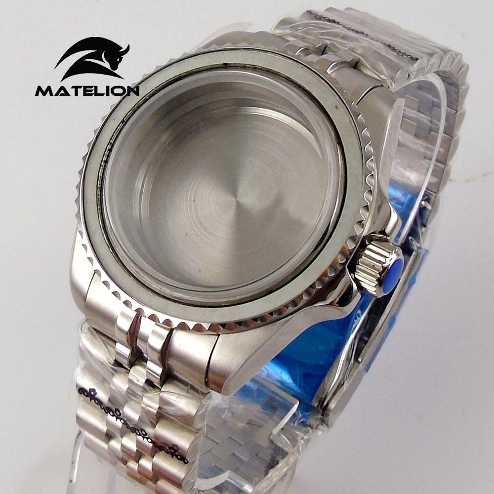 Matelion 200M Diving Case 40mm Fit NH35 NH36 NH34 GMT ETA 2824 PT5000 Watch Case Jubilee Bracelet Sapphire Glass Slide Buckle