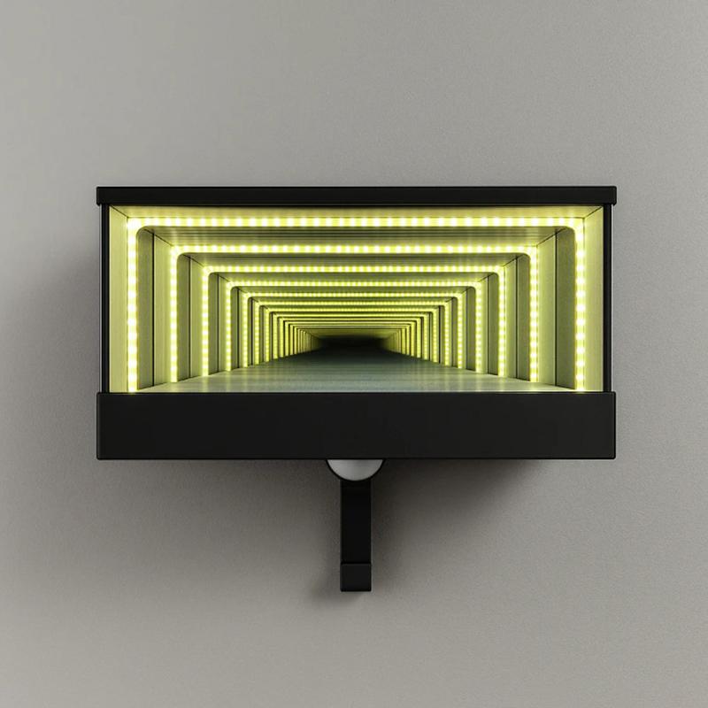 LED Işıklı Garaj Anahtarlığı Araba Tutkunu Anahtarlığı LED Sonsuzluk Aynalı Anahtarlık Araba Severlere Hediye Girişler İçin Kolay 1 Adet