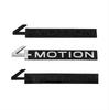 3D Metal Black 4 Motion  Letters Car Rear Trunk Emblem Badge Decal For VW Tayron Golf MK4 5 Tiguan 4motion Sticker Accessories zd0
