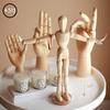 1pcs Moveable Mannequin Model Limbs Wooden Hand Body Draw Action Toys Figures Home Decor Artist Models Jointed Doll Kid Gifts