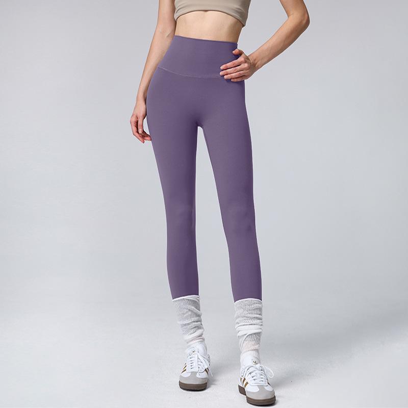 Pantaloni Yoga da Donna a Vita Alta | Leggings Sportivi Aderenti per Yoga/Corsa | Monocolore 4 Stagioni