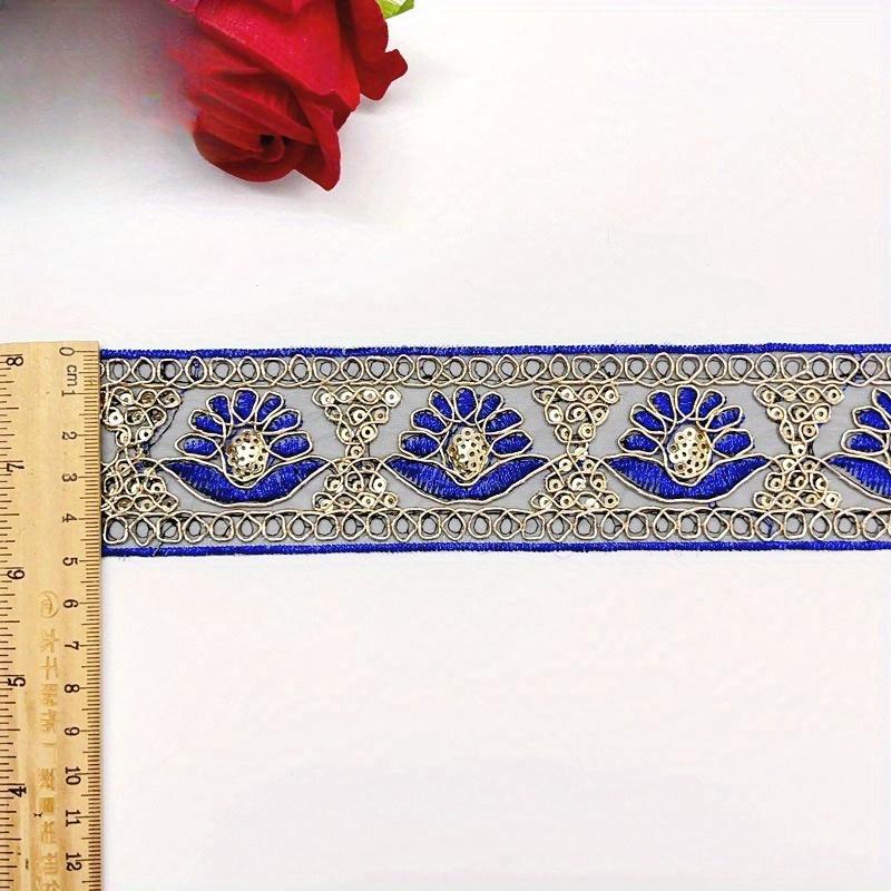 10 Yards Embroidered Lace Trim Ethnic Jacquard Ribbon DIY Clothing Accessories Sewing Craft Wrapping Decoration Material