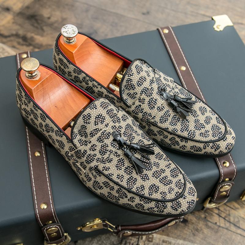 Men Retro Tassel Shoes Men Casual Comfortable Fashionable Small Leather Shoes Men Business Brand Lefu Shoes Size 38-47