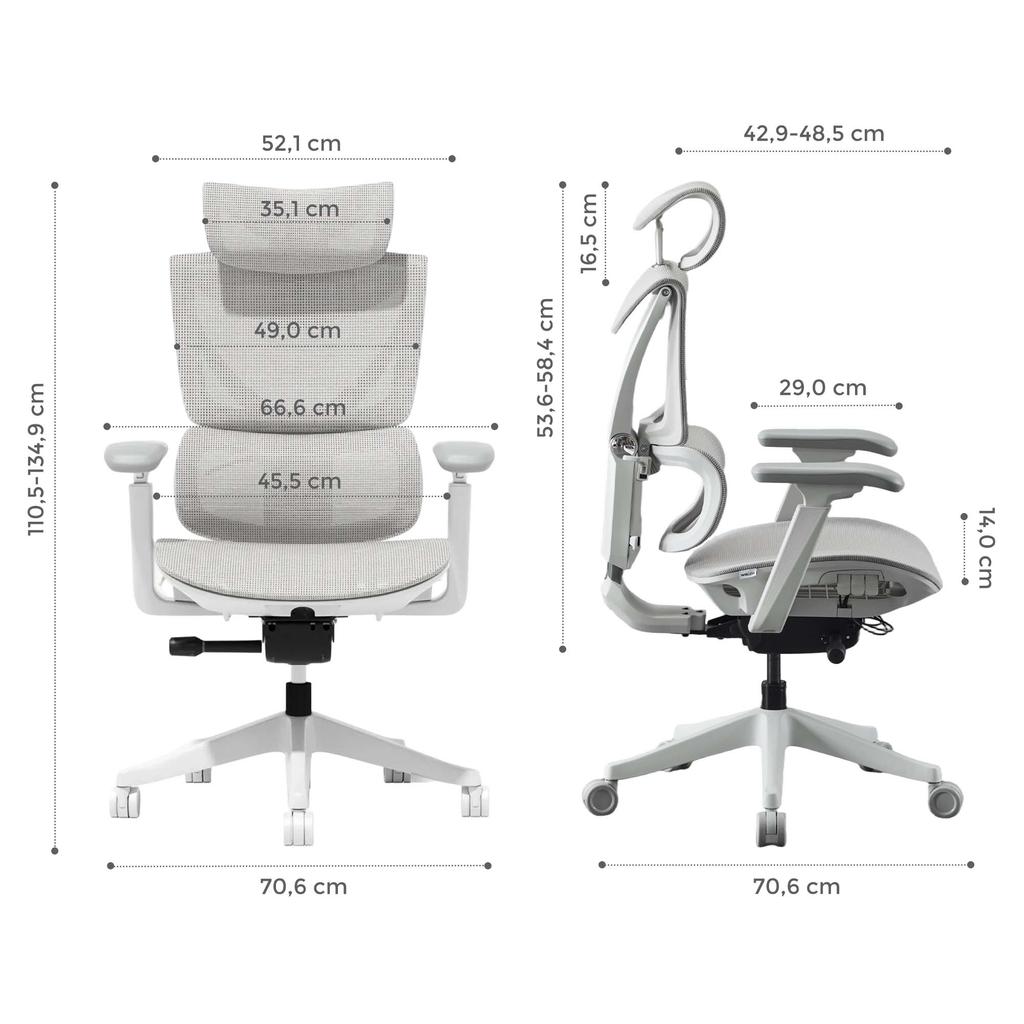 Ergonomic Office Chair with Three-button Adjustment