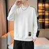 Men's Sweatshirt Casual Handsome Long-sleeved T-shirt Round Neck Sweatshirt Men's Clothing