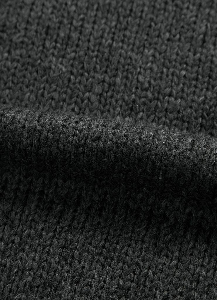 Aejeuon Popo Hood Knit / Charcoal