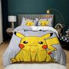 Pikachu Duvet Cover 3D Printed Pokémon Bedding Set Anime Quilt Duvet Pillowcase For Children And Girls Boys Teenagers Adults