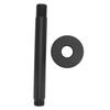 Shower Head Extension Arm Wall Mount Stainless Steel Black Matte Easy Install Shower Pipe Extender