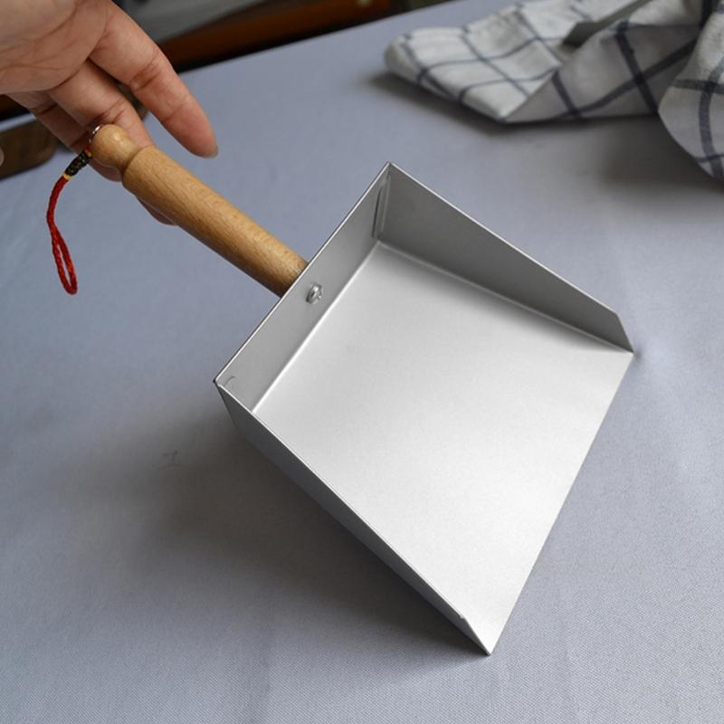 Ergonomic AntiSlip Grip Stainless Steel Dustpan Easy Dump Design Desktop Dustpan for Efficient Household Cleaning