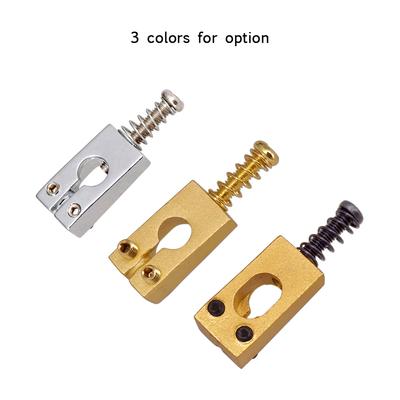 6pcs Vintage Brass Guitar Bridge String Saddles Electric Guitars Accessories