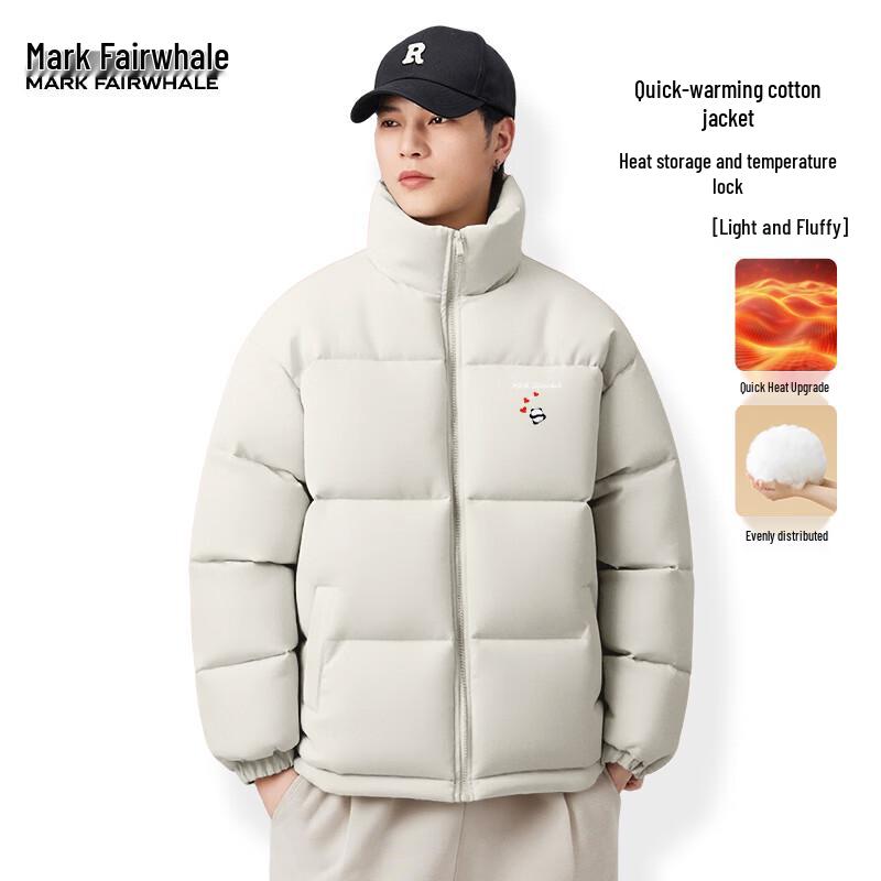 

Mark Fairwhale Men s Retro Loose Fit Padded Winter Jacket L