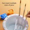 With Lid Paint Brush Washing Bucket 3-in-1 Paint Brush Holder/Color Palette Paint Brush Holder Plastic Paint Brush Washer