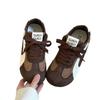 Black German training shoes women's summer new niche design sense versatile breathable casual Forrest Gump shoes
