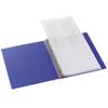 LIHIT LAB Clear File, B4, Interchangeable, 36-Hole, 20-Pocket, Indigo, N4604-8