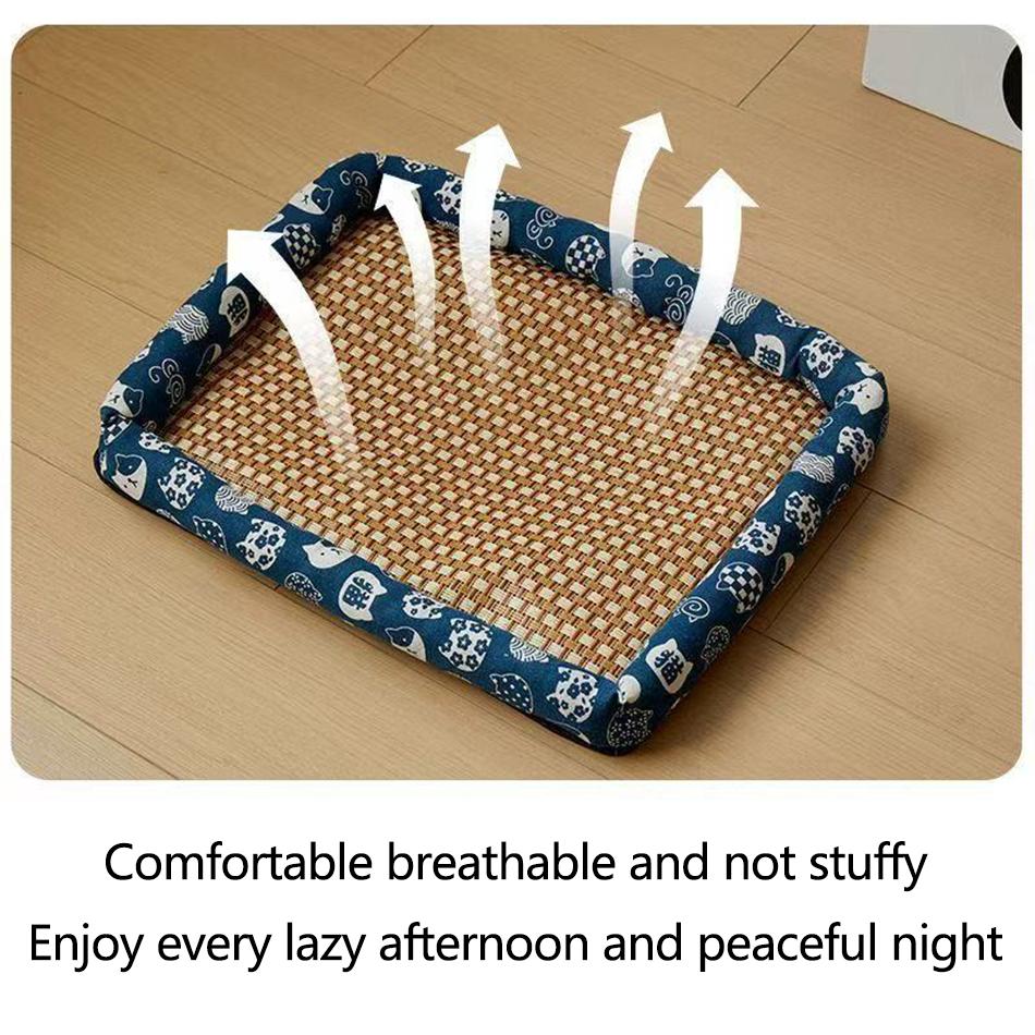 Cat Bed Summer Cooling Pet Mat House For Cats Accessories All Accessory Products Houses Beds Puppy Things Kitten Basket Cushions