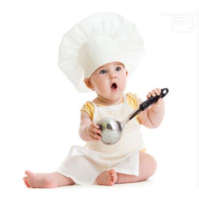 1 set șorț și pălărie drăguț pentru copii, costume de bucătar amestecat din bumbac, recuzită pentru fotografii de bucătar