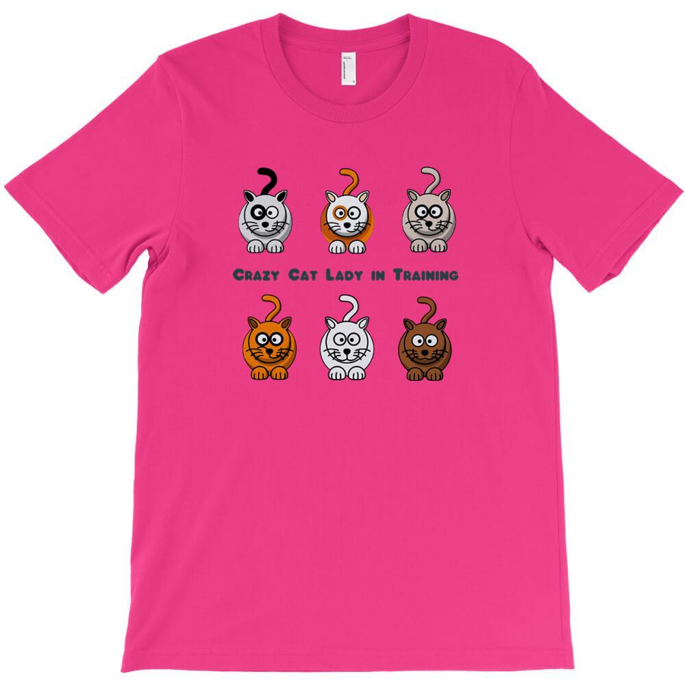 Crazy Cat Lady In Training T Shirt Camiseta Hombre Comfort Adult T Shirt Plus Size Xxxl 4XL