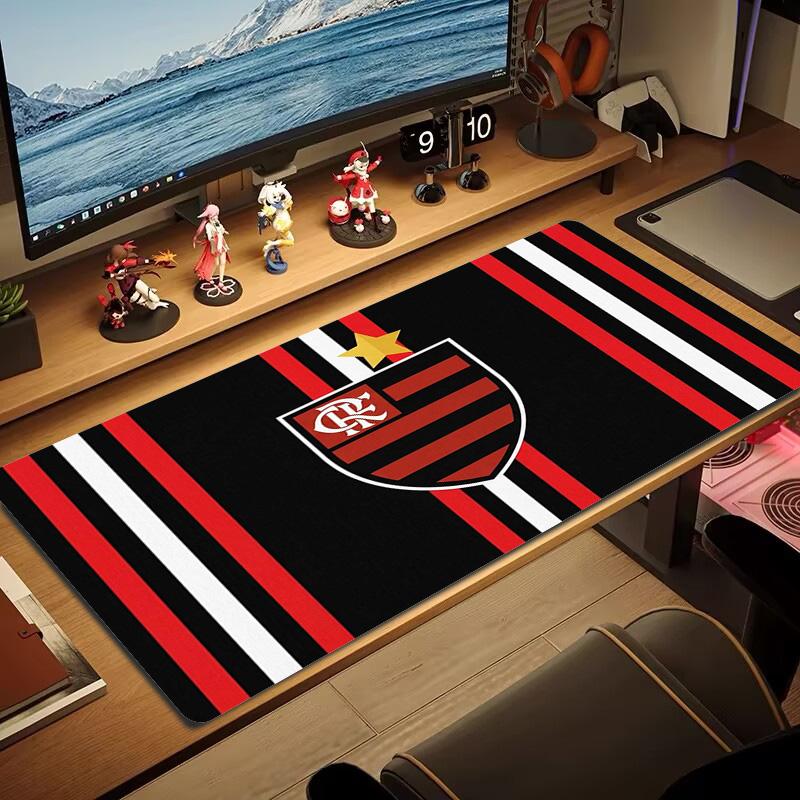 Flamengo logo Color Mouse Pad Large Gaming Table Cushion Non-slip Laptop Tablet Big Mousepad XXL Mat Mini PC Playmat With Lock edge