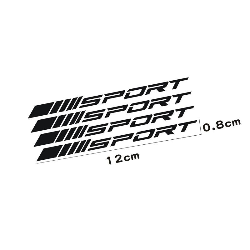 Moda 4 parça Araba Çıkartmaları Tekerlekler Jantlar Spor Yarış DIY Çizgiler Dekoratif Çıkartmalar Amblem Araba Stili Araba SUV Kamyonet Aksesuarları