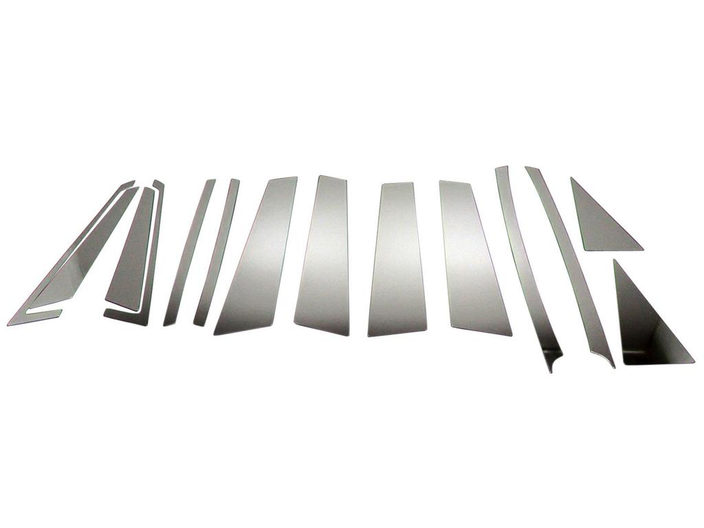 BRIGHTZ Odyssey Plated Pillar Panel Covers for Mugen Visors 4673 RB1-2 (late Model) Ultra-Mirror (14-piece Set) [PIL-SIL-149]