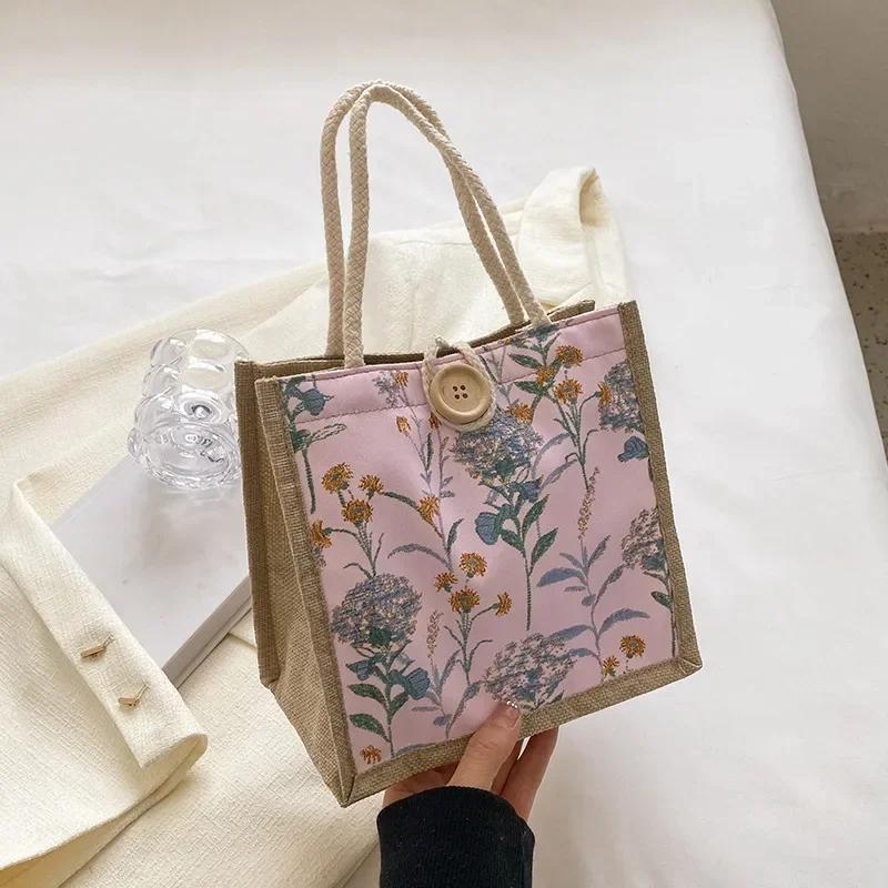 Ins Сумки для обеда для женщин Маленькая сумка для обеда с узором «гусиные лапки» Сумка — фото 10