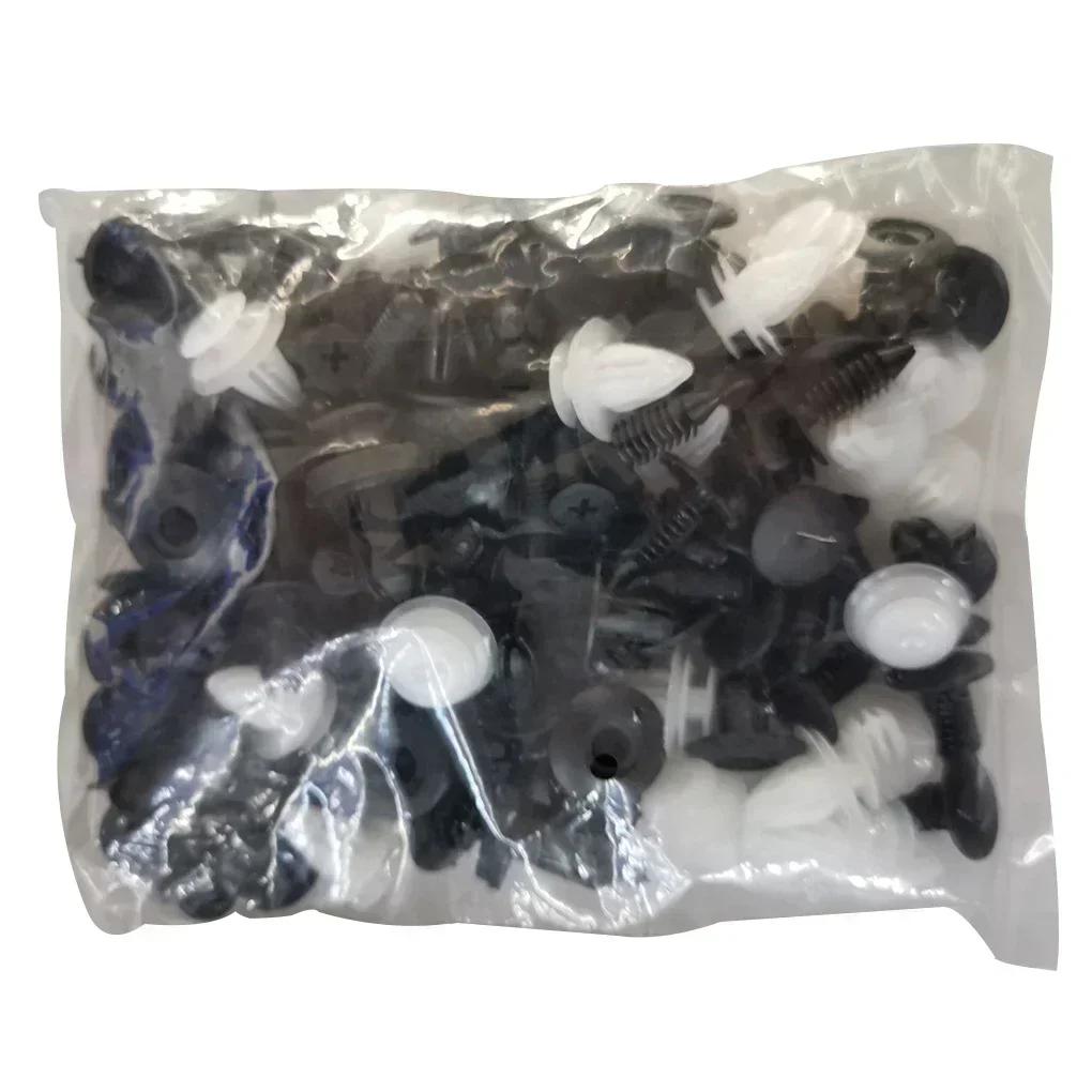 100pcs Auto Fastener Clip Kit Fender Rivet Clips Car Body Push Retainer Pin Rivet Bumper Door Trim Panel Retainer Car Clips