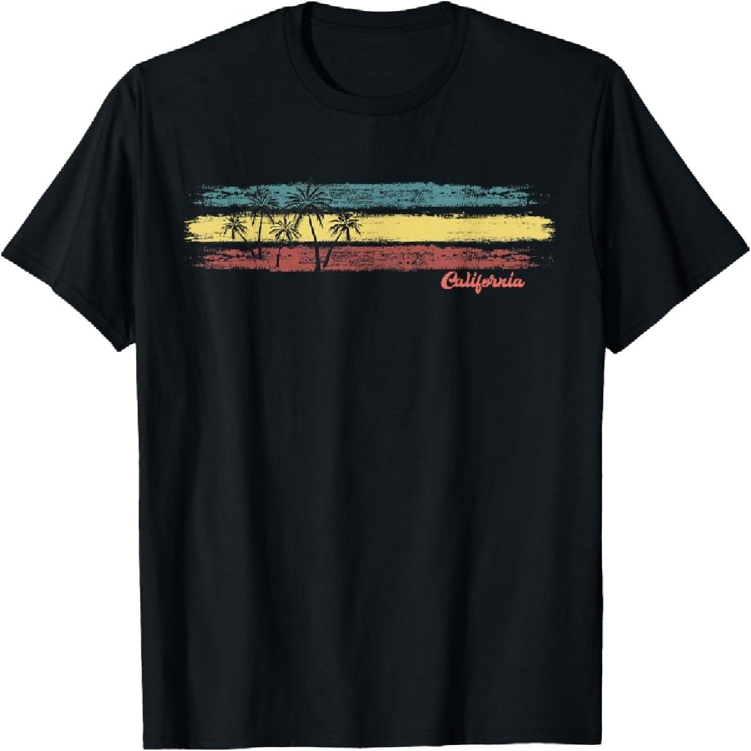 Vintage California Dreaming Retro Surf California Sunset T-Shirt(1) XXXXXL разноцветный