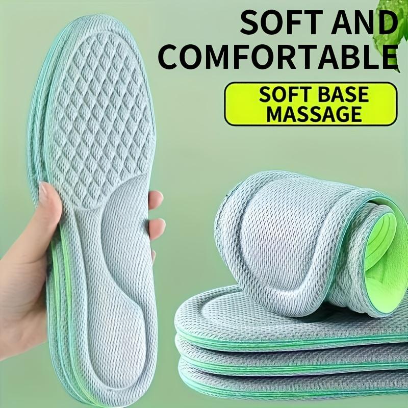 5 Pairs of Soft and Comfortable Insoles Made of Mugwort for Men and Women, Designed for Sports with Cushioning To Reduce Fatigue Standing Outdoors.
