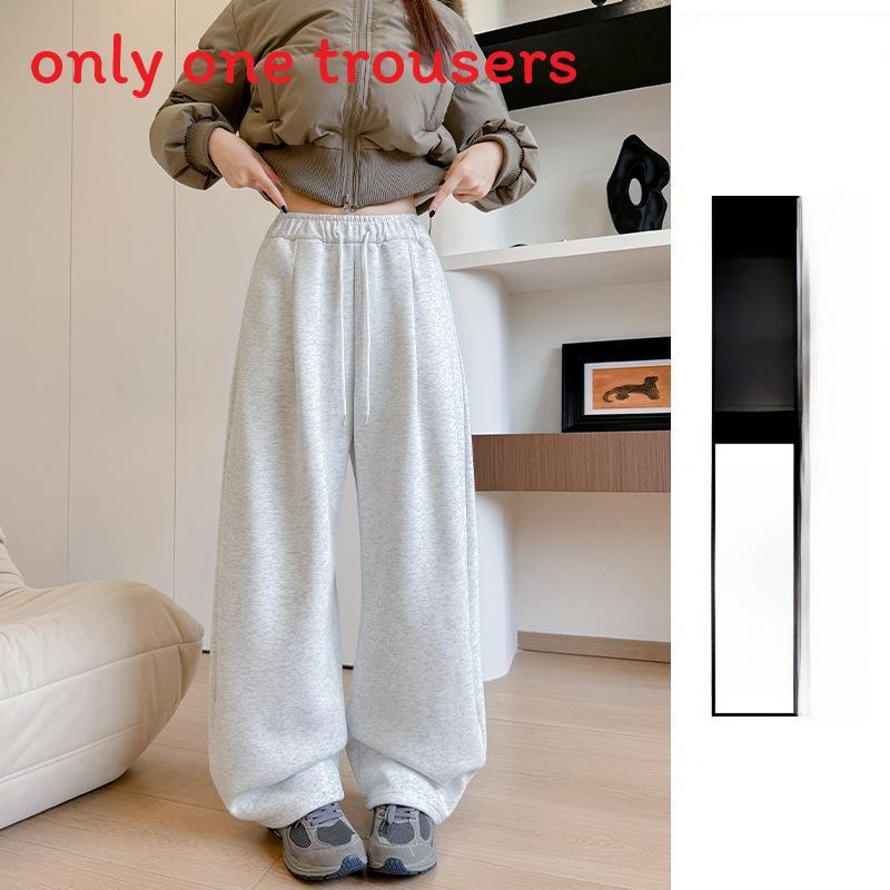 Girl High Waist Flared Pants With Cotton Polyester Fabric For Fall Winter Casual Wear