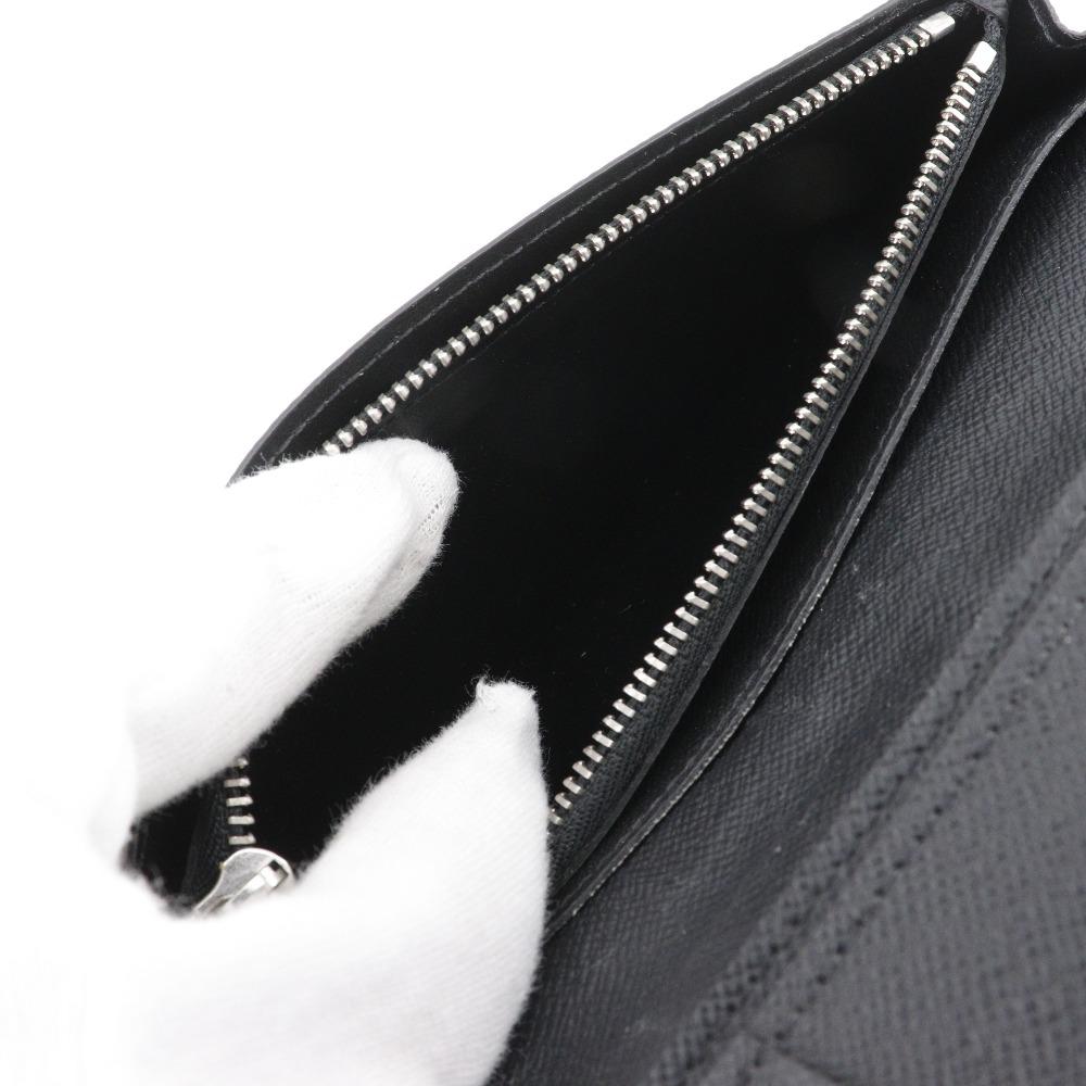 Louis Vuitton Portefeiulle Braza Purse M30501 Noir Black Taiga Mens Used