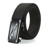 Men'S Toothless Automatic Buckle Woven Canvas Belt Belt Casual Nylon Tactical Pants Belt Military Training Outdoor Belt