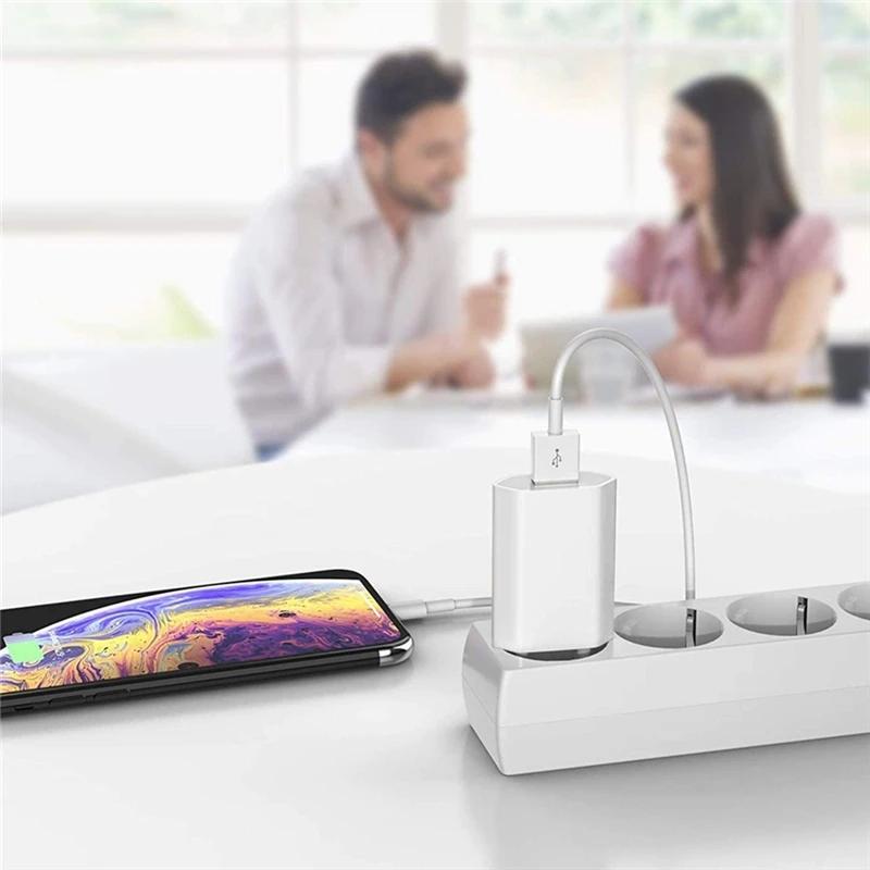 Original EU Fast USB Wall Charger For iPhone 6S 7 8 14 Plus X XR XS 11 12 13 Pro Max Rapid Charging Kit USB Cable 1m 1.5m 2m 3m