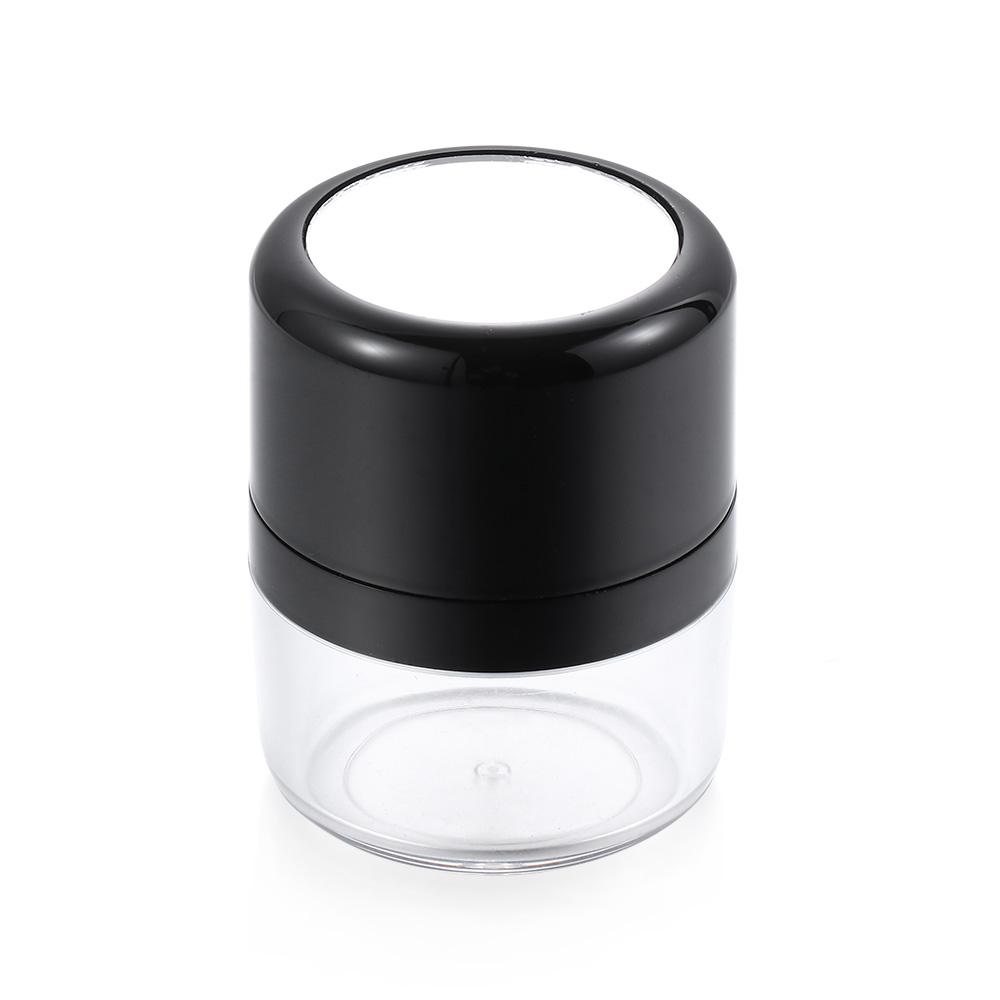 Jar DIY Cosmetic Foundation Powder Case Travel Powder Case with Mirror Portable Loose Powder Box