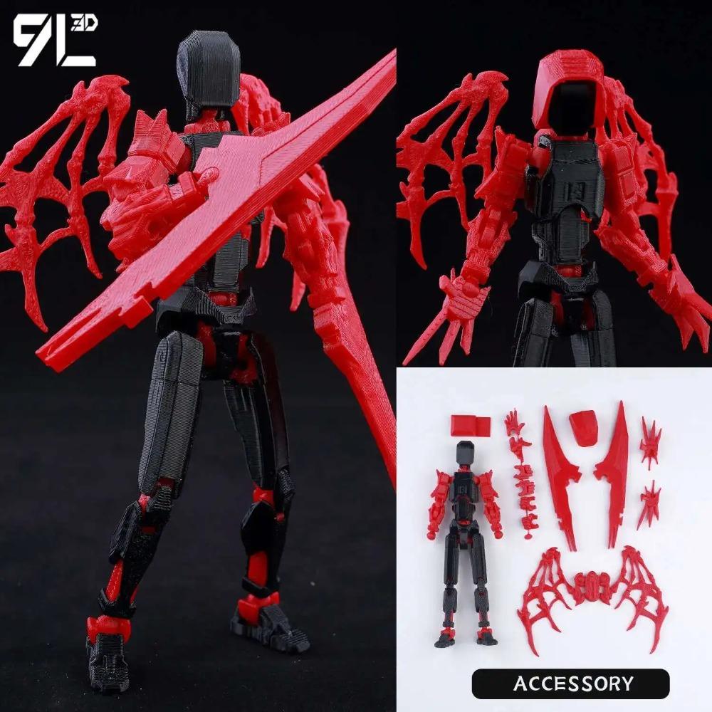 (Assembly Completed) T13 Action Figure Set,Dummy 13 Robot Action Figure, Lucky 13 Collectible Action Figure Articulated