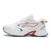 Li Ning Slip Resistant Abrasion Resistant Low top Running Shoes Men's Mist White ARLS005-1