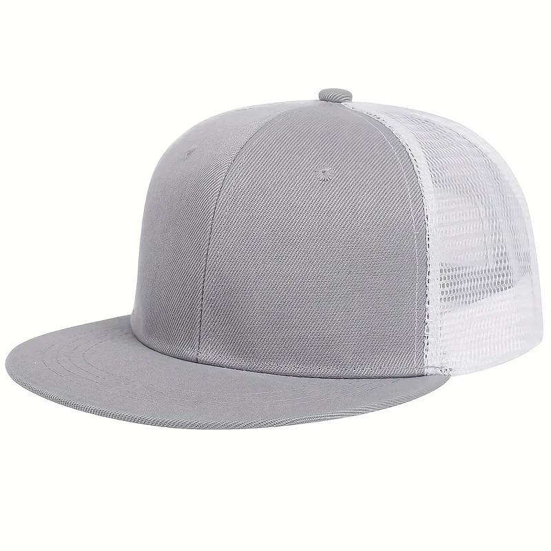 Unisex Solid Color Splicing Hip-hop Hats Spring Autumn Adjustable Casual Snapback Baseball Caps Outdoor Sunscreen Hat