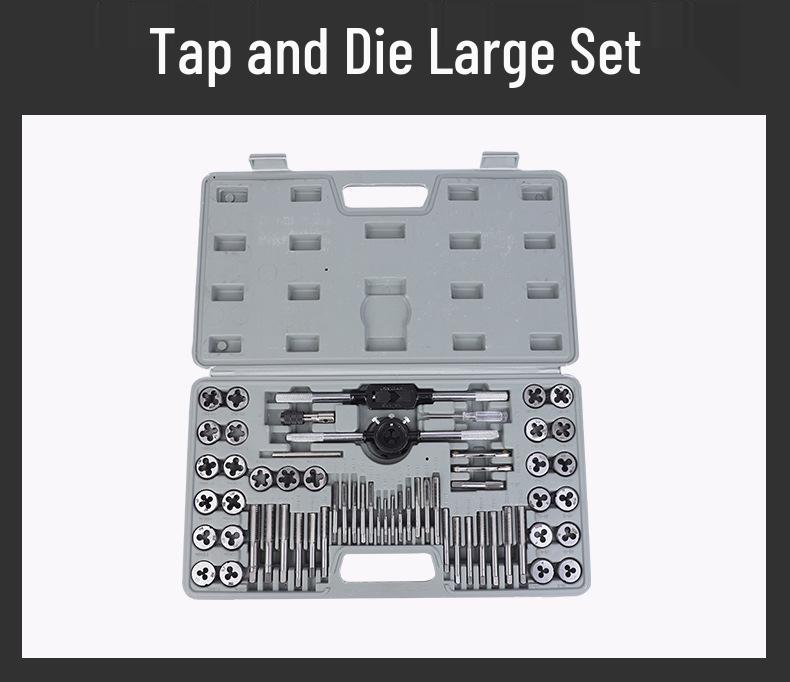 Metric & Imperial Hand Tap Wrench Set with Die Twister Rack