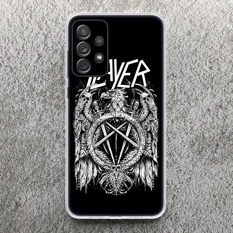 Slayer Heavy Metal Rock Band Print Soft Case for Samsung A52 A50S A51 A42 A23 A22 A12 Phone Shell A41 A31 A21S A40 A30S A20E A10