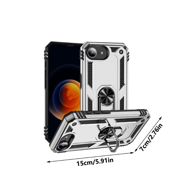 Shock Absorbent TPU & PC Combine Cover Featuring Build In Kickstands & Magnetic Mount Support Suitable for Phone  16E