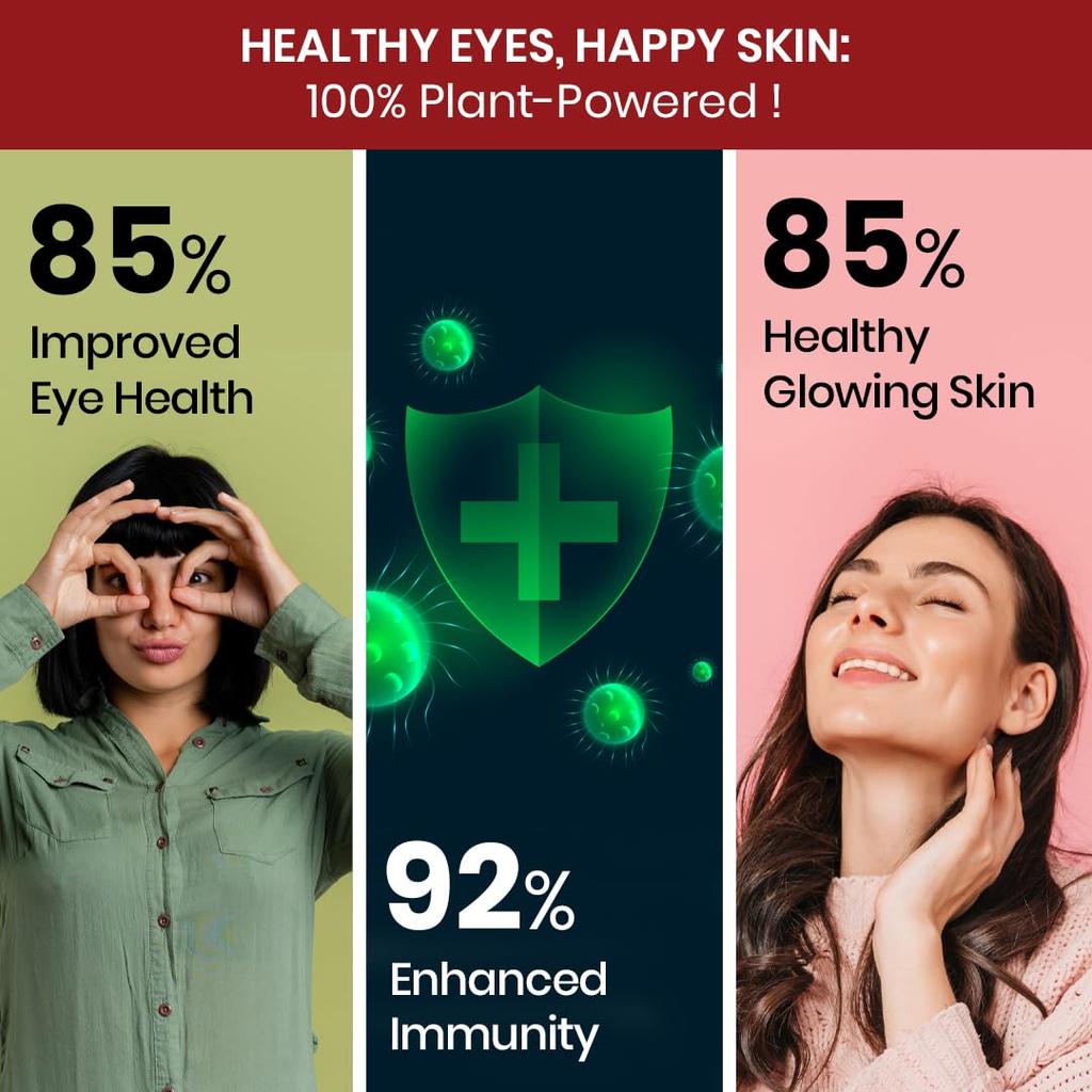 Vlado’s Himalayan Organics Plant Based Vitamin A Supplement 840 Mg Antioxidant Support For Eyes And Skin 120 Capsules