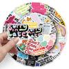 50 Snarky Meme Graffiti Stickers for Water Bottles, Suitcases, and Stationery Decoration.