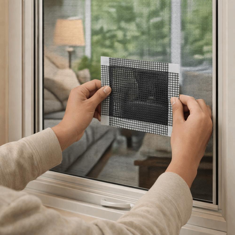 Insect Proof Repair Patch Stickers Self-Adhesive Anti-mosquito Mesh Self-Adhesive Tape  for Kitchen