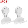 Wall Mounted Suction Cup Hooks Shower Razor Holders Removable Waterproof  Storage Hook Bathroom Kitchen Towels Hanging Rack