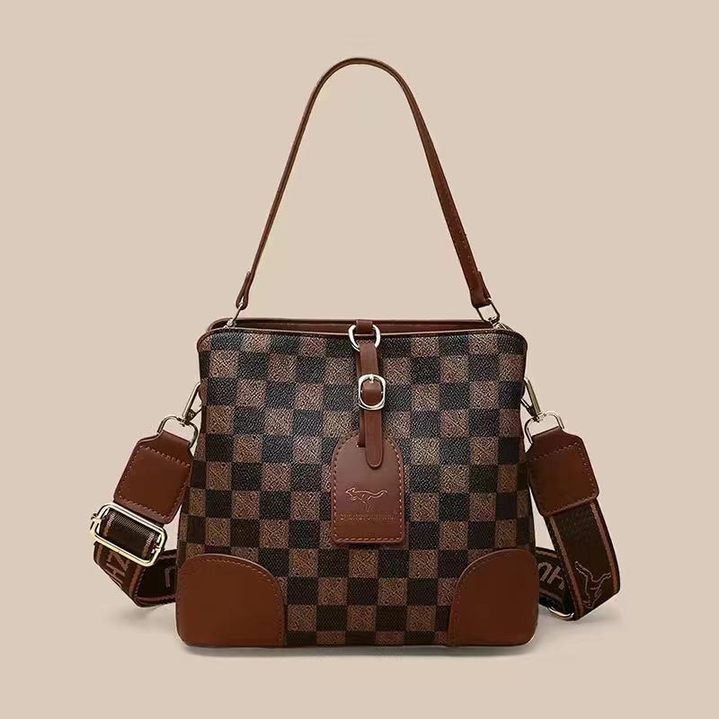 High-quality vegan leather crossbody bag for women travel bag shoulder bag large handle top handle bag