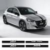 Auto-Haubenaufkleber Auto-Außen-PVC-Dekoraufkleber Geeignet für 307 308 208 206 RCZ Rifter 207 407 3008 108