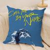C-Call Me by Your Name Cushion Cover Soft Plush Fabric Double-Sided Printed Sofa Cushion Cover for All Seasons Home Decor Gift
