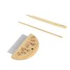 Weaving Loom Comb Professional Wooden Loom Comb Big Eye Needle 4mm Crochet Needle Set for Making
